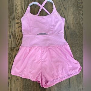 Free People Movement Pink Righteous Runsie